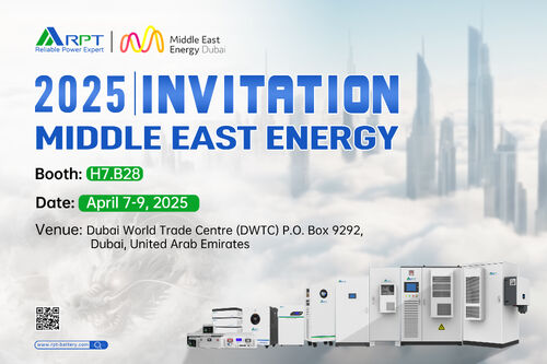 ข่าวล่าสุดของบริษัทเกี่ยวกับ RPT ที่ Middle East Energy ในดูไบ: ผู้ให้บริการของแบตเตอรี่ที่เชื่อถือได้