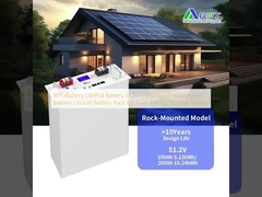 แบตเตอรี่ RPT-LifePo4 แบตเตอรี่ 51.2V 5.12kWh/10kWh แบตเตอรี่ลิตিয়াম แบตเตอรี่ลิตিয়াম แพ็คสําหรับระบบเก็บพลังงานแสงอาทิตย์